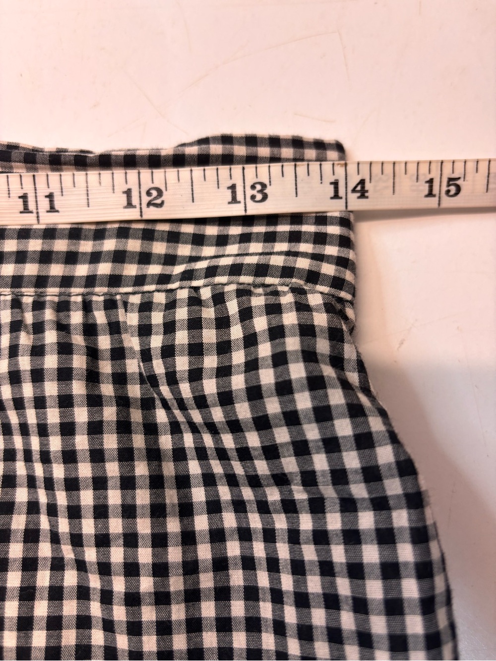Maison D'Amelie Paris Black and White Gingham Tiered Midi Pleated Skirt, sz 2 - Picture 10 of 12